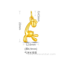 Gold 24k Pure Gold Giraffe Solid Gold Charm